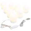 Nástěnné zrcadlo s LED osvětlením kulaté sklo 3078640