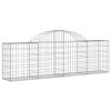 Klenuté gabionové koše 14 ks 200x30x60/80 cm pozinkované železo 3146080