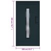 Vchodové dveře antracitové 108 x 200 cm PVC 3157092