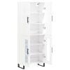 Skříň highboard bílá 69,5 x 34 x 180 cm kompozitní dřevo 3195755