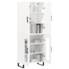 Skříň highboard bílá 69,5 x 34 x 180 cm kompozitní dřevo 3195755