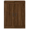 Skříň highboard hnědý dub 69,5 x 34 x 180 cm kompozitní dřevo 3199760