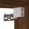 Skříň highboard hnědý dub 69,5 x 34 x 180 cm kompozitní dřevo 3199760