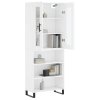 Skříň highboard bílá 69,5 x 34 x 180 cm kompozitní dřevo 3198745