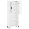 Skříň highboard bílá 69,5 x 34 x 180 cm kompozitní dřevo 3198745