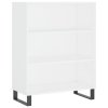 Skříň highboard bílá 69,5 x 34 x 180 cm kompozitní dřevo 3198745