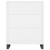Skříň highboard bílá 69,5 x 34 x 180 cm kompozitní dřevo 3198745