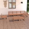 8dílná zahradní sedací souprava medově hnědá masivní borovice 3075627