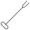 Ohniště s pohrabáčem 49 cm ocel 360059