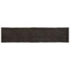 Stolní deska tmavě hnědá 180x40x(2-6)cm ošetřený dub živá hrana 364041