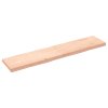 Stolní deska 180x40x(2-6)cm neošetřený masivní dřevo živá hrana 363909
