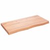 Stolní deska světle hnědá 100x50x(2-6)cm ošetřený masivní dub 3156367