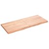 Stolní deska světle hnědá 120x50x(2-4)cm ošetřený masivní dub 3156373