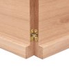Stolní deska světle hnědá 120x50x(2-4)cm ošetřený masivní dub 3156373