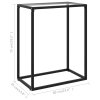 Konzolový stolek transparentní 60 x 35 x 75 cm tvrzené sklo 322803