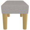 Lavice světle šedá 70 x 30 x 30 cm textil 346624