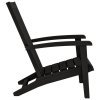 Zahradní židle Adirondack 2 ks černé polypropylen 364167
