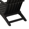 Zahradní židle Adirondack 2 ks černé polypropylen 364167