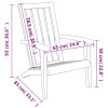 Zahradní židle Adirondack 2 ks černé polypropylen 364167