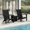 Zahradní židle Adirondack 2 ks černé polypropylen 364167