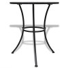Bistro stolek terakota a bílý 60 cm mozaika 41534