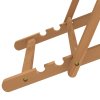 Kempingová židle teak 56 x 105 x 96 cm modrá 43803