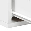 Plovoucí noční stolky 2 ks bílé 40x30x15 cm kompozitní dřevo 800307