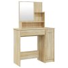 Toaletní stolek se zrcadlem dub sonoma 86,5 x 35 x 136 cm 802960