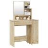 Toaletní stolek se zrcadlem dub sonoma 86,5 x 35 x 136 cm 802960