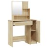 Toaletní stolek se zrcadlem dub sonoma 86,5 x 35 x 136 cm 802960
