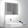 LED koupelnová skříňka se zrcadlem betonově šedá 60x12x45 cm 804960