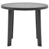 Zahradní stůl antracitový 89 cm plast 48807