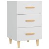 Noční stolek bílý 40 x 40 x 66 cm kompozitní dřevo 812078
