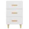 Noční stolek bílý 40 x 40 x 66 cm kompozitní dřevo 812078