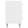 Noční stolek bílý 40 x 40 x 66 cm kompozitní dřevo 812078