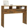 Konzolový stolek kouřový dub 105 x 30 x 80 cm kompozitní dřevo 815939