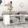 Konferenční stolek bílý lesklý 100x50x40 cm kompozitní dřevo 806927