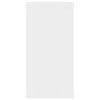 Nástěnné obdélníkové police 2 ks bílé 100 x 15 x 30 cm kompozit 807079