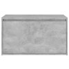 Lavice do předsíně 80x40x45 cm betonově šedá kompozitní dřevo 808670