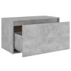 Lavice do předsíně 80x40x45 cm betonově šedá kompozitní dřevo 808670