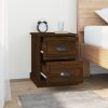 Noční stolky 2 ks hnědý dub 39 x 39 x 47,5 cm kompozitní dřevo 816159