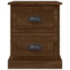 Noční stolky 2 ks hnědý dub 39 x 39 x 47,5 cm kompozitní dřevo 816159