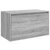 Lavice do předsíně 80 x 40 x 45 cm šedá sonoma kompozitní dřevo 816048