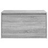 Lavice do předsíně 80 x 40 x 45 cm šedá sonoma kompozitní dřevo 816048