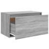 Lavice do předsíně 80 x 40 x 45 cm šedá sonoma kompozitní dřevo 816048