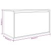 Lavice do předsíně 80 x 40 x 45 cm šedá sonoma kompozitní dřevo 816048