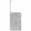 Toaletní stolek s LED betonově šedý 90 x 50 x 132,5 cm 816772