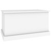 Úložný box bílý 70 x 40 x 38 cm kompozitní dřevo 816504