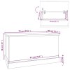 Úložný box bílý 70 x 40 x 38 cm kompozitní dřevo 816504