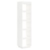 Knihovna / dělicí stěna bílá 40 x 35 x 167 cm masivní borovice 810855